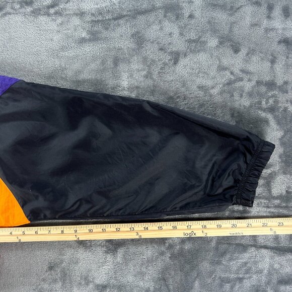 Vintage Reebok Windbreaker Jacket Men XL Purple 1/2 Zip Anorak Hooded 90s Suns - Picture 10 of 13